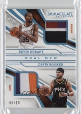 2024 Panini Immaculate Dual Memorabilia Prime 5/10 Kevin Durant Devin Booker m9g
