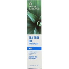 Desert Essence Tea Tree Oil Toothpaste Mint 6.25 Oz