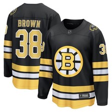 Men's Fanatics Patrick Brown Black Boston Bruins Home Breakaway Player Jersey