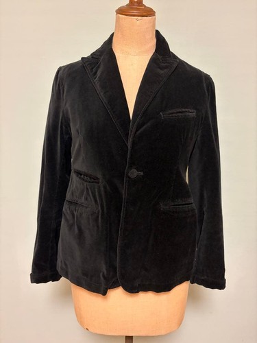 Engineered Garments, FWK by Engineered Garments Black Velvet Tailored Jacket Size S