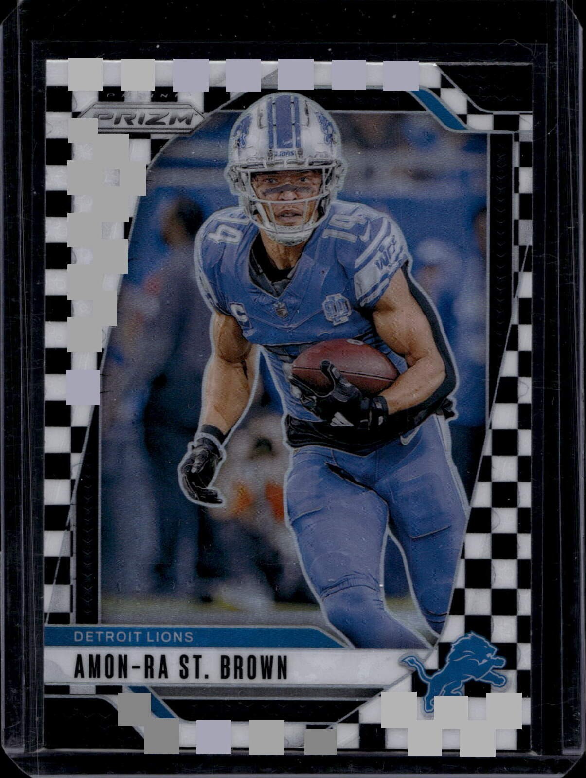 Amon-Ra St. Brown Black White Checker #95