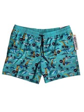 Corona Extra teal all over print corona cay board shorts/swim trunks men s 2XL