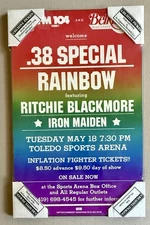 Vintage & Authentic “38 Special” Mounted Concert Poster Toledo Sports Arena