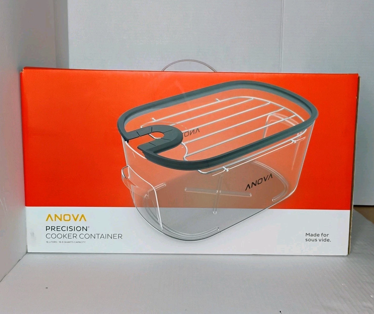 Anova Culinary ANTC01 for Sous Vide Precision Cooker Container 16L, Lid Rack New
Opens in a new wind