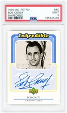 Bob Cousy Boston Celtics Signed 1999 Upper Deck Retro Inkredible #BC PSA 9 Card