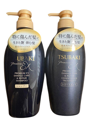 Intensive Damaged Hair Repair Shampoo TSUBAKI Premium Ex + Conditioner Set
