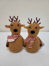 Set Of 2 Small Plush Reindeer Christmas Decor Target - Bullseye Playground