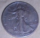 1942 Walking Liberty Half Dollar 50c Coin Solid Collectible 50cents Good Shape!
