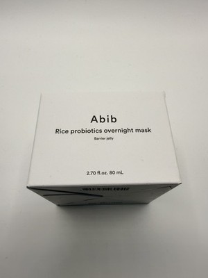 Abib Rice Probiotics Overnight Mask Barrier Jelly 2.7  fl oz 80ml  New Sealed
