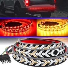 Led Tailgate Light Bar 60 Triple Row 5-function Strip For Pickup Trailer Suv Ss