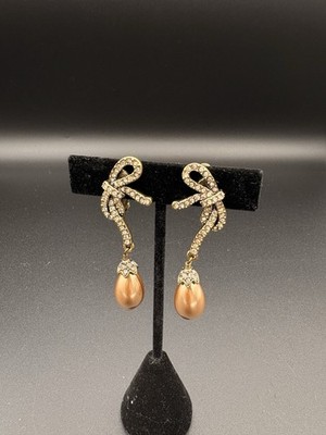 Heidi Daus  Femme Fantastic  Pave  Crystal Drop Earrings - Taupe