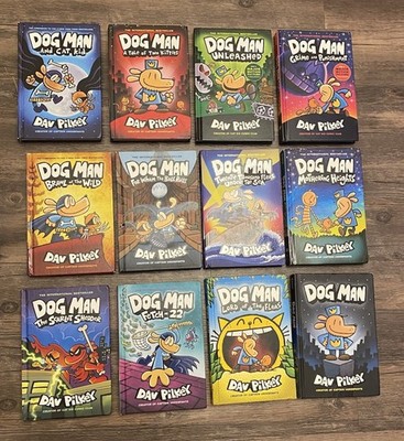 Dog Man Hardcover Lot Volumes 1 12 by Dav Pilkey