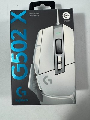 Open Box, Logitech G502 X Wired Gaming Mouse - White