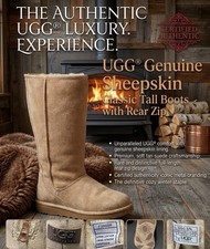 VTG 2000s UGG Australia Sunset Tall Lace Up Suede Shearling Boots Boho Y2K Rare