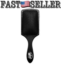 Wet Brush Paddle Detangler Hair IntelliFlex Bristles AquaVent Design, Black