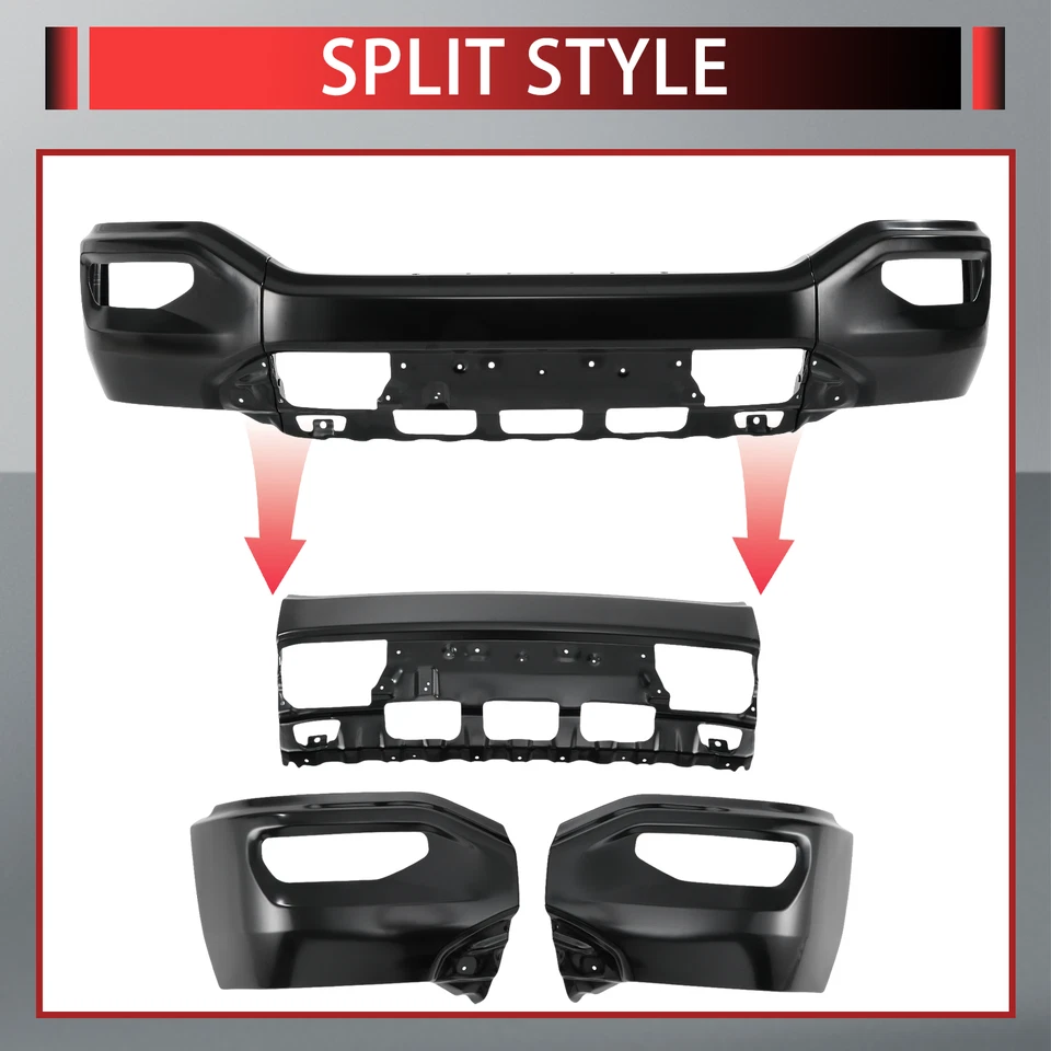 US Primered - Steel Front Bumper Face bar for 2016 2017 2018 GMC Sierra 1500 - Imagem 2 de 4