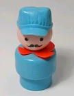 1970s Vtg Fisher Price Little People Figure Train Conductor Engineer Train #2581