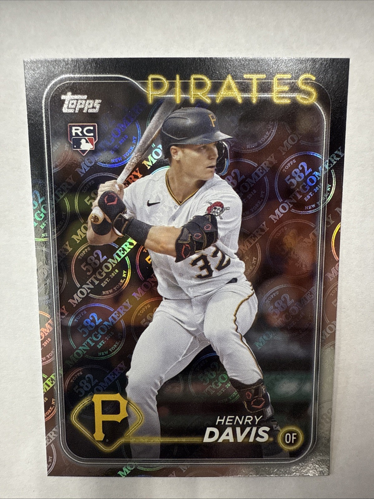 Henry Davis 2024 Topps 582 Montgomery Club Foil Card #295 RC)