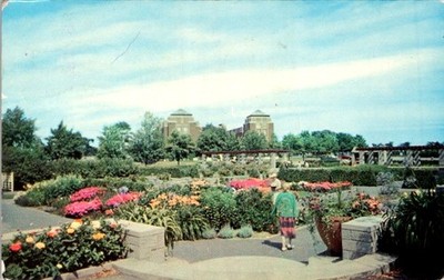 1967 Montreal Jardin Botanique Postcard Expo 67 Detroit Riot Plastichrome
