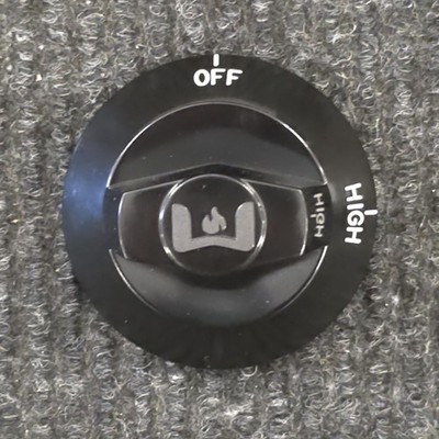WOLF Range Stove Knob - KIP 5B77 2 Settings: High/Off   Color Black NEW
