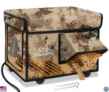 Indestructible Heated Cat House - Weatherproof Insulated Shelter with Heater