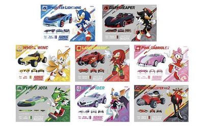 Sonic Racing Cross the Worlds Postcard Set 8Postcards SEGA 2025