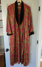 Natori Womens Sz S Petite Rub Style Robe Velvet Trim Luxurious Comfort