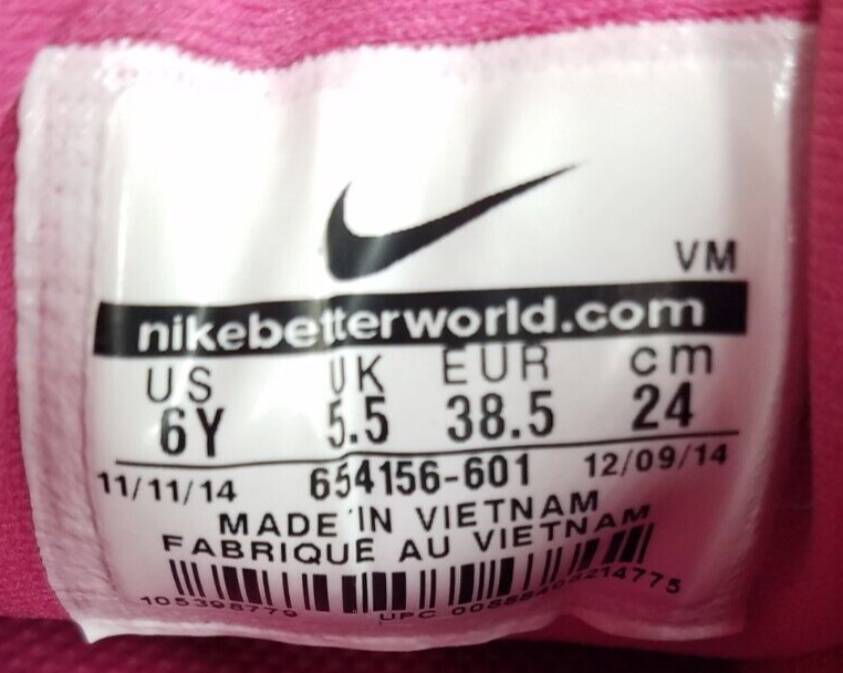 のん Nike Lunarglide 6 (GS) Girl's Size 6Y Running Shoes Pink Gray | eBay