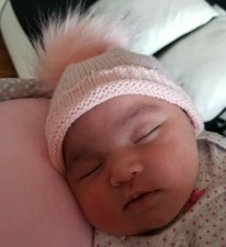 Winter hat and glove sets for newborns 0-6 months