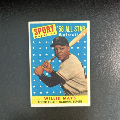 1958 Topps Baseball Willie Mays All-Star - #486 Giants HOF!!! SHARP! - Picture 2 of 3