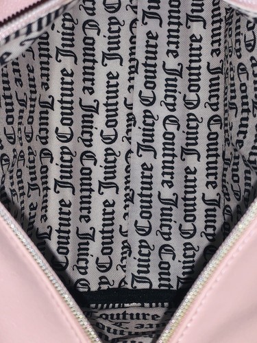 💗 Juicy Couture Barrel Purse Speedy Satchel Crossbody Pink Bling Rare Bag - Picture 5 of 10