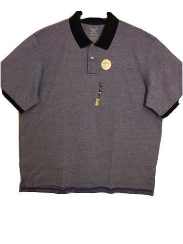 CLASSIC PIQUE POLO Faded Glory Men’s Short Sleeve Shirt Sz 2XL Blue