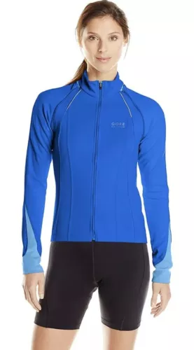 NWT Gore Bike Wear 2 in 1 Convertible Jacket Blue Gore WindStopper Large *Medium
