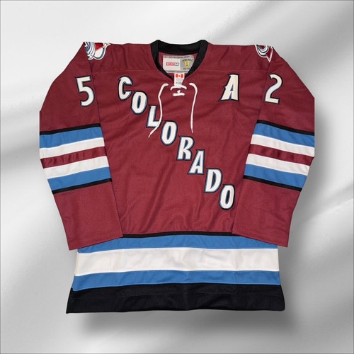ADAM FOOTE COLORADO AVALANCHE SIGNED / AUTOGRAPHED RED JERSEY BECKETT COA - Picture 3 of 4