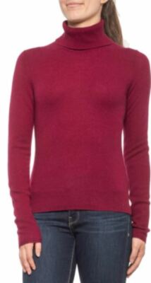 red cashmere turtleneck