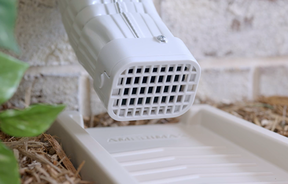 3 in. x 4 in. White Plastic Rodent Guard, Snap/LockIn Vinyl Grate