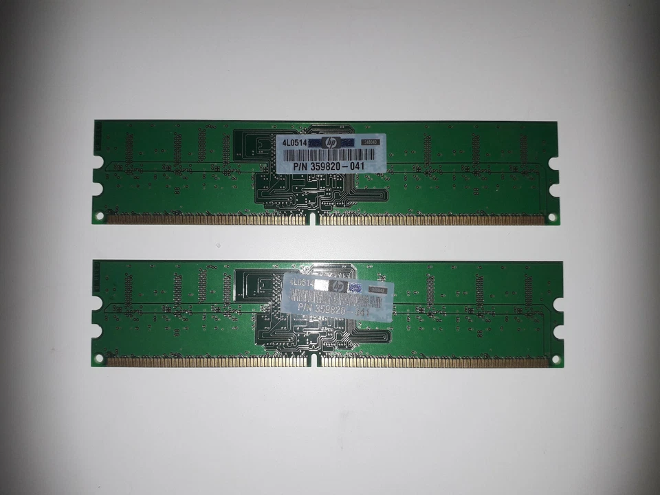 Micron 512 MB (2x256MB) PC2-4200E DIMM Memory Modules MT9HTF3272AY-53EB3 - Image 2 of 2