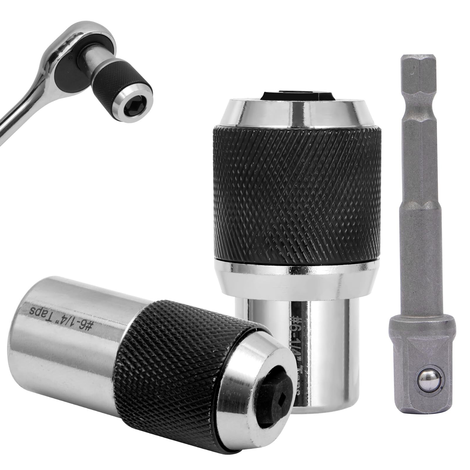 Adjustable Tap Socket Set 3PCS for #6-1/2 Taps