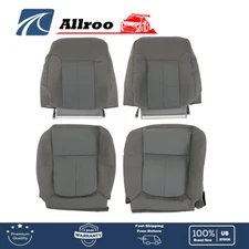 4PCS Fit For Ford F150 2011-2014  Driver Passenger Top Bottom Cloth Steel Gray