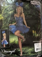 Peacock Envy Dream girl Costume Large Blue Dress