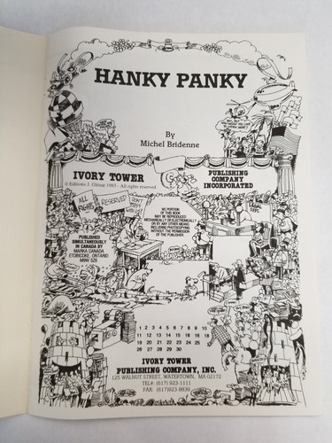 Hanky Panky Michel Bridenne 1983 Taschenbuch Erotik Comic - Bild 2 von 9