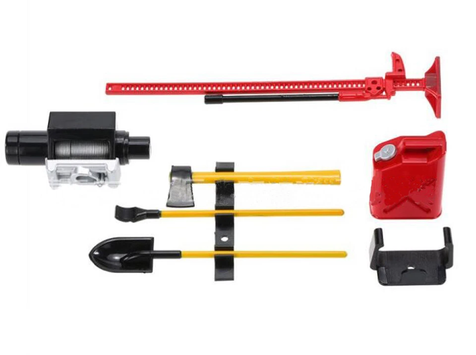 1/10 RC Car Red Accessory Tools kit Fits For Rc TRX4 D90 D110 SCX10 Crawler car - Image 3 of 4