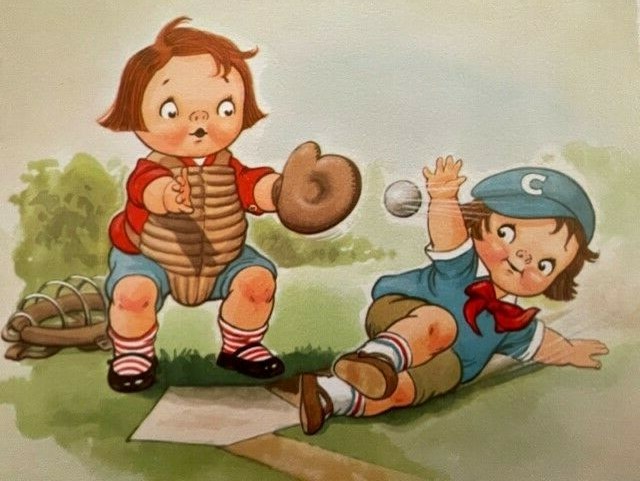 Campbell's Soup Campbell Kids Vintage Print Baseball | eBay