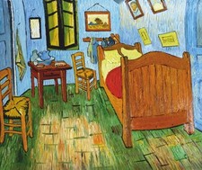 Van Gogh, Schlafzimmer -  Leinwandbild auf Keilrahmen, versch. Größen