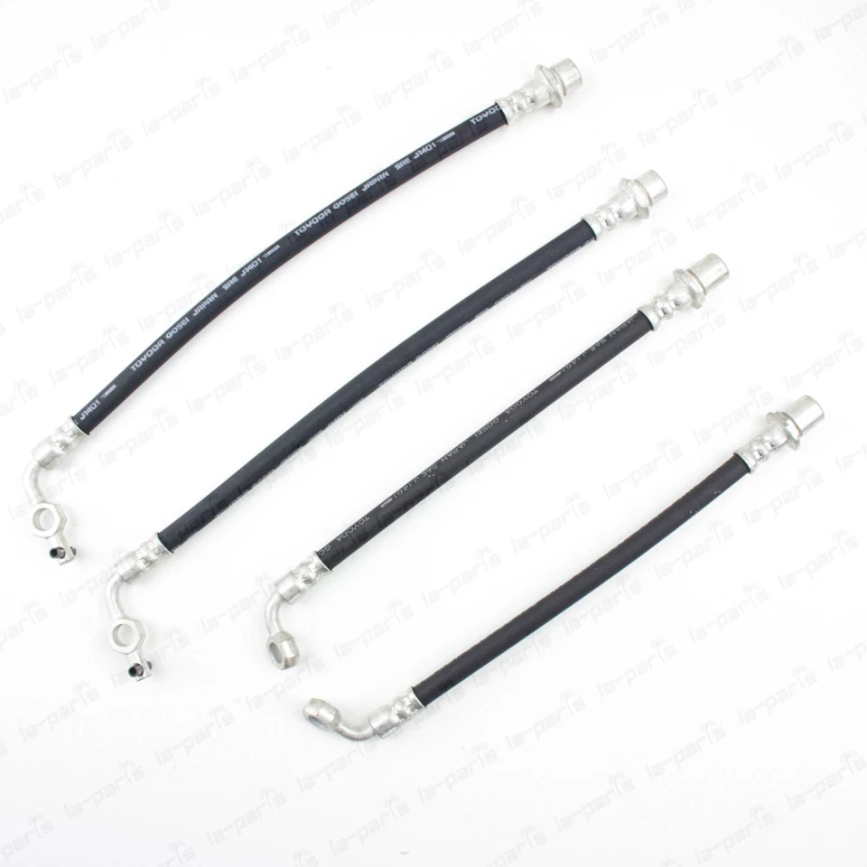 Juego de mangueras de freno delanteras y traseras originales Toyota 93-97 Land Cruiser Lexus 96-97 LX450 Foto 2 de 4