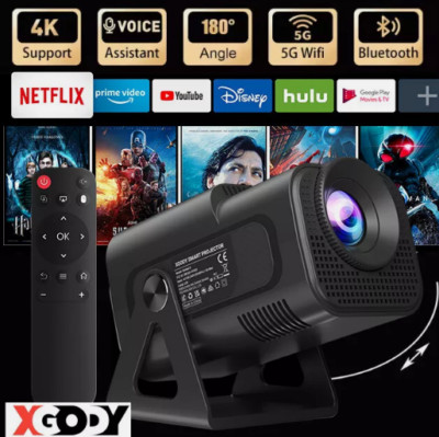 5G 4K Projektor Smart HD LED WiFi Mini Bluetooth Büro Heimkino USB UK