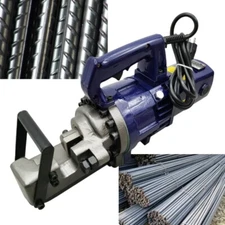 Small Electric Steel Bar Cutting Machine 4-32mm Hydraulic Cut-off Rebar Cutter