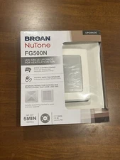Broan NuTone Quick Install Bathroom Fan Replacement Cover W/ Light Model FG500N