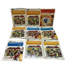 Vintage 1975 GE Show 'N Tell Picturesound Programs Disney Fairy Tales x9 ZY5