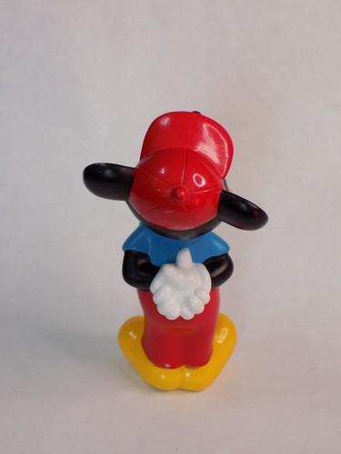 Disney MICKEY MOUSE 6" Figure PVC Bath Toy Vintage 1985 VGC - Picture 3 of 4
